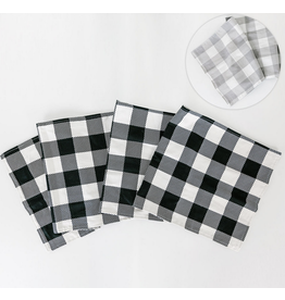 Adams & Co. Reversible Table Runner, Buffalo Check/White & Grey