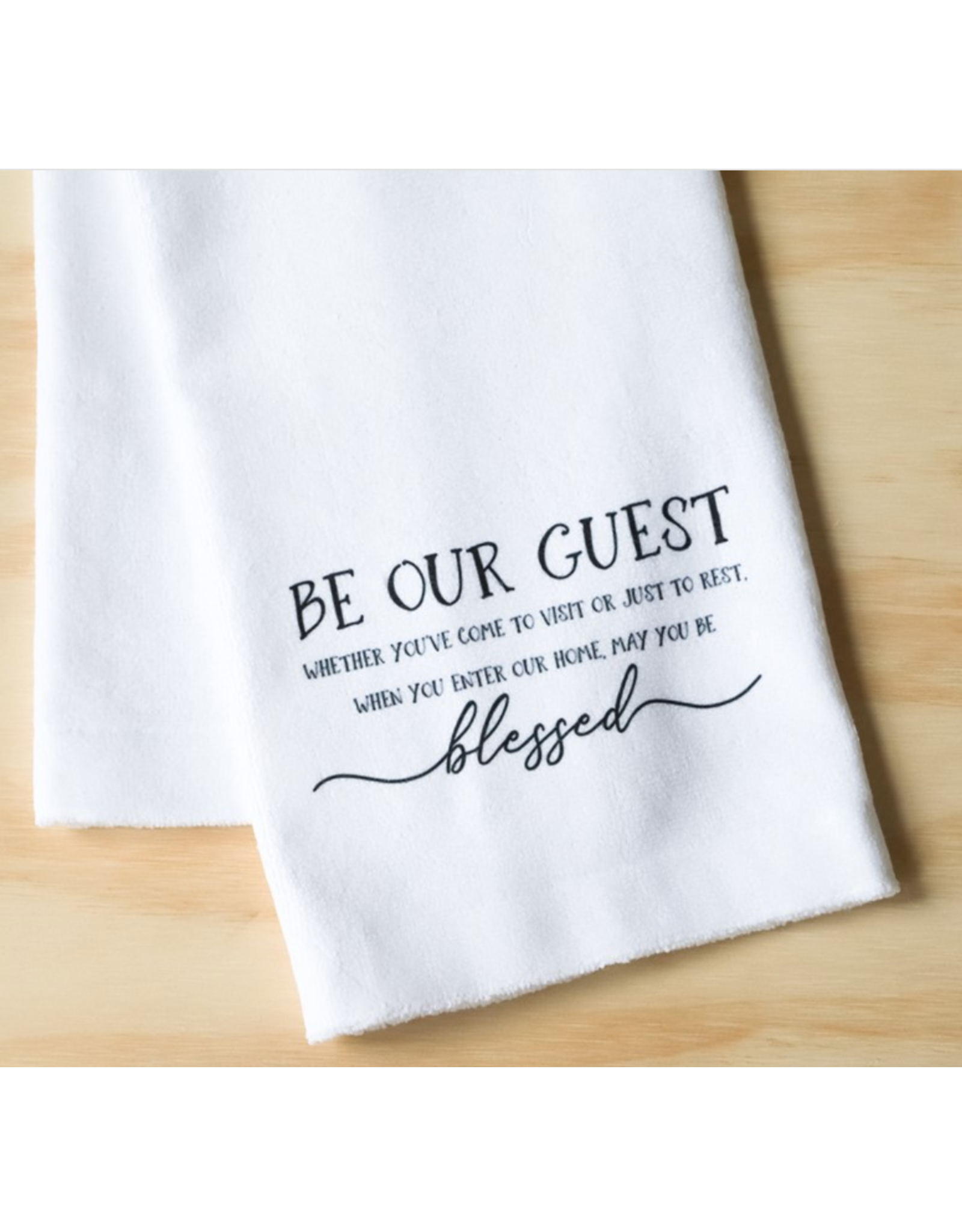 Little Birdie Blessed Guest Tea Towel