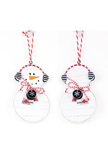 Adams & Co. Earmuff Reversible Snowman Ornament