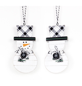 Adams & Co. Tophat Reversible Snowman Ornament