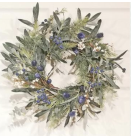 Fantastic Craft Olive & Blueberry Wreath 16"
