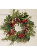 Fantastic Craft Magnolia & Pine Bell Wreath 17"