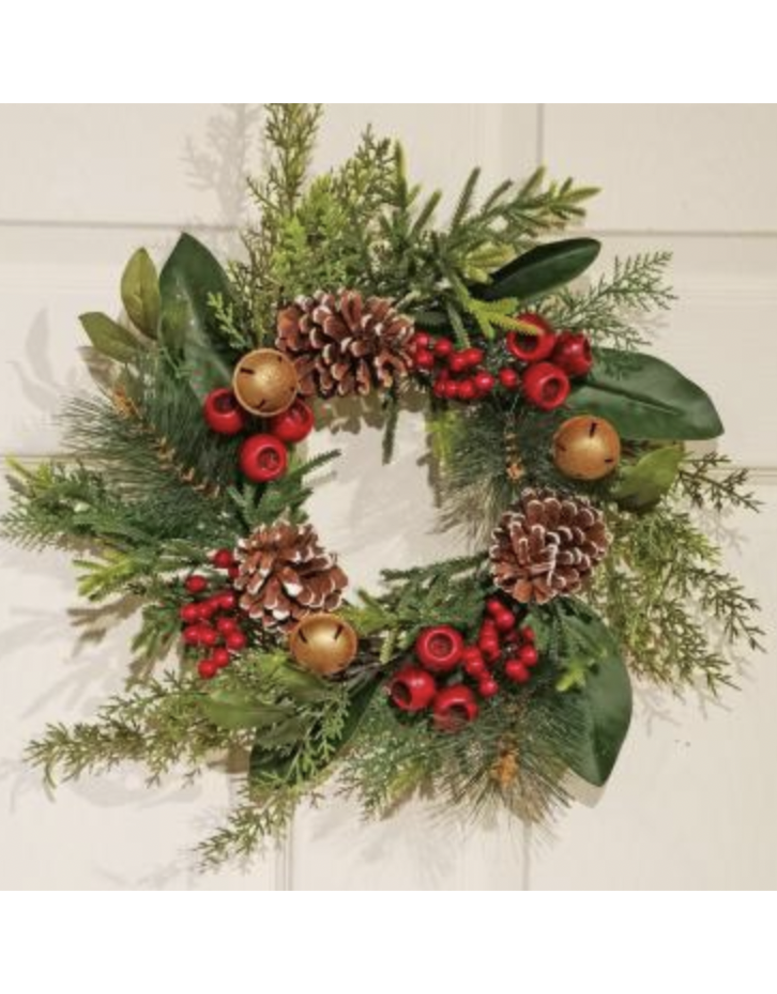 Fantastic Craft Magnolia & Pine Bell Wreath 17"