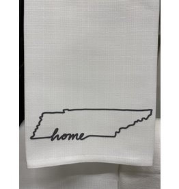 Little Birdie State Home Tennessee Outline Tea Towel