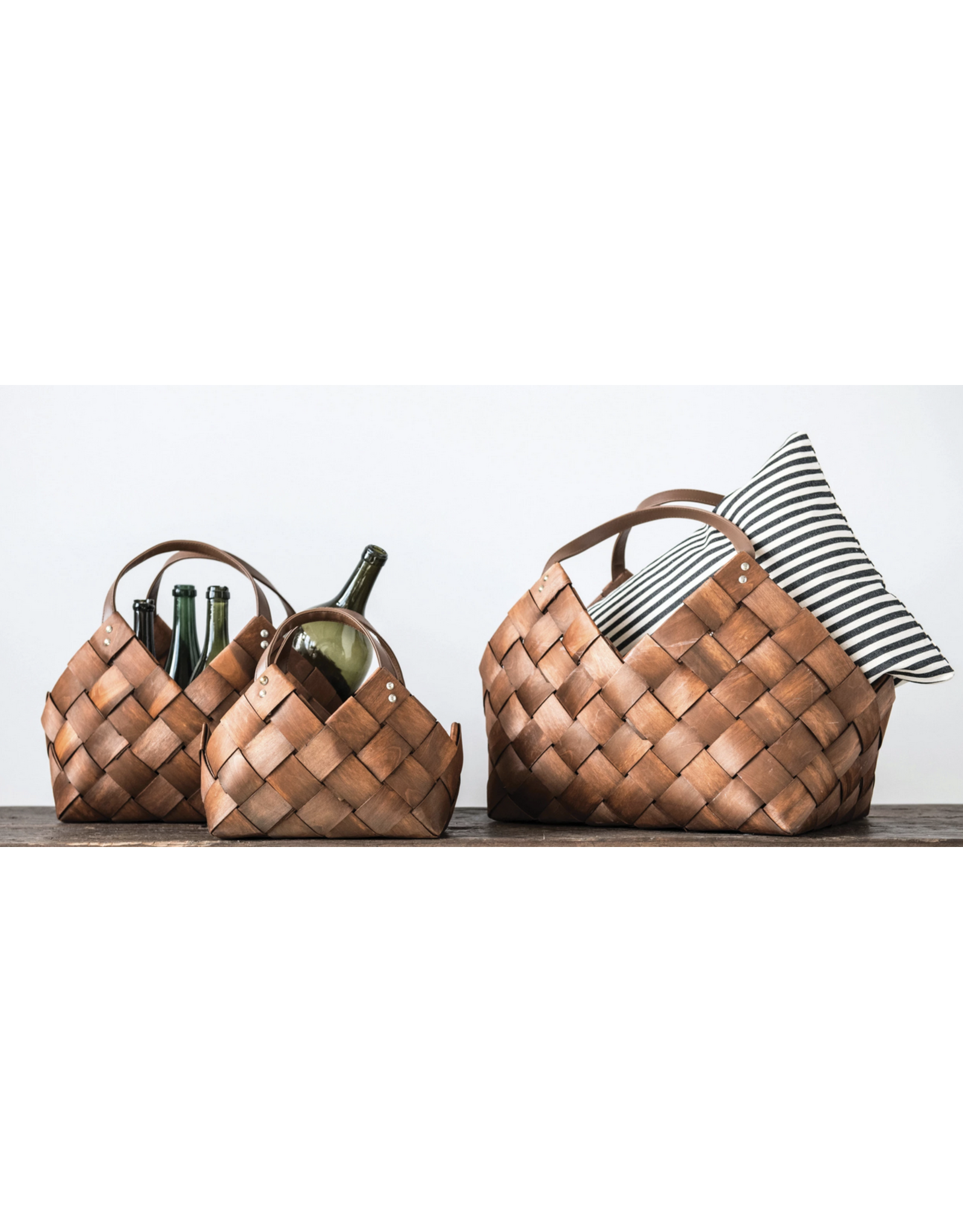 Creative Co-Op Woven Basket, Large