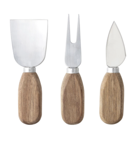 Bloomingville Acacia Cheese Utensils, set of 3