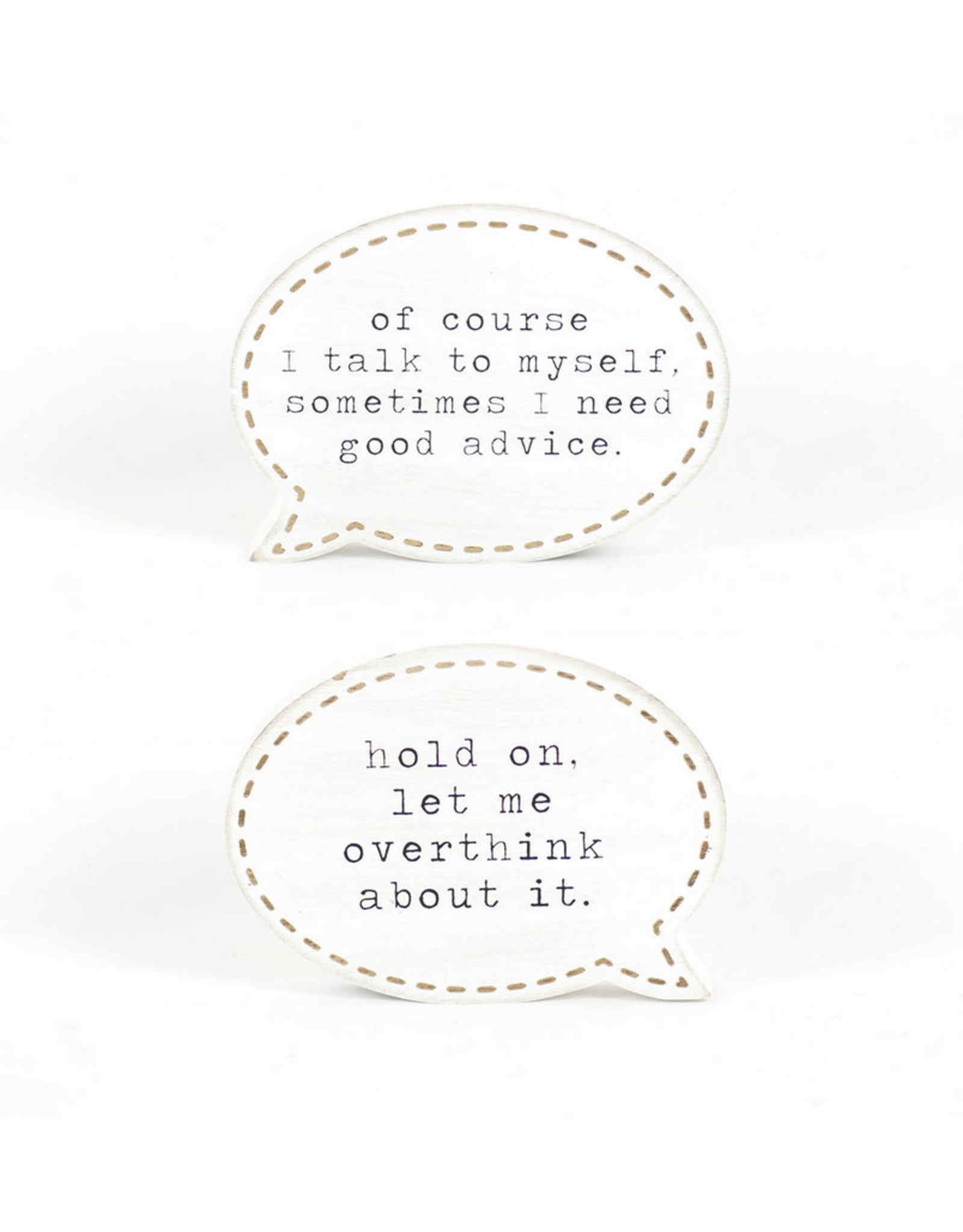 Adams & Co. Good Advice/Overthink Reversible Conversation Bubble