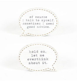 Adams & Co. Good Advice/Overthink Reversible Conversation Bubble