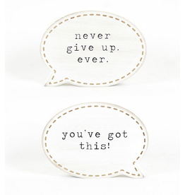 Adams & Co. You've Got This!/Never Give Up Reversible Conversation Bubble