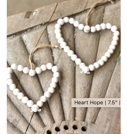 Lancaster & Vintage 7.5 Heart Hope Beads