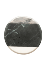 Creative Co-Op Marble Black and White Round Cheese Board