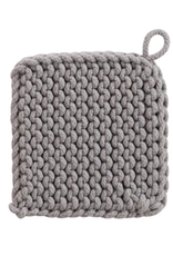 Creative Co-Op Cotton Crocheted Pot Holder Soft Neutrals
