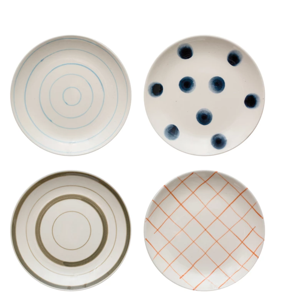 Hand Painted Stoneware Plates The Good Tree