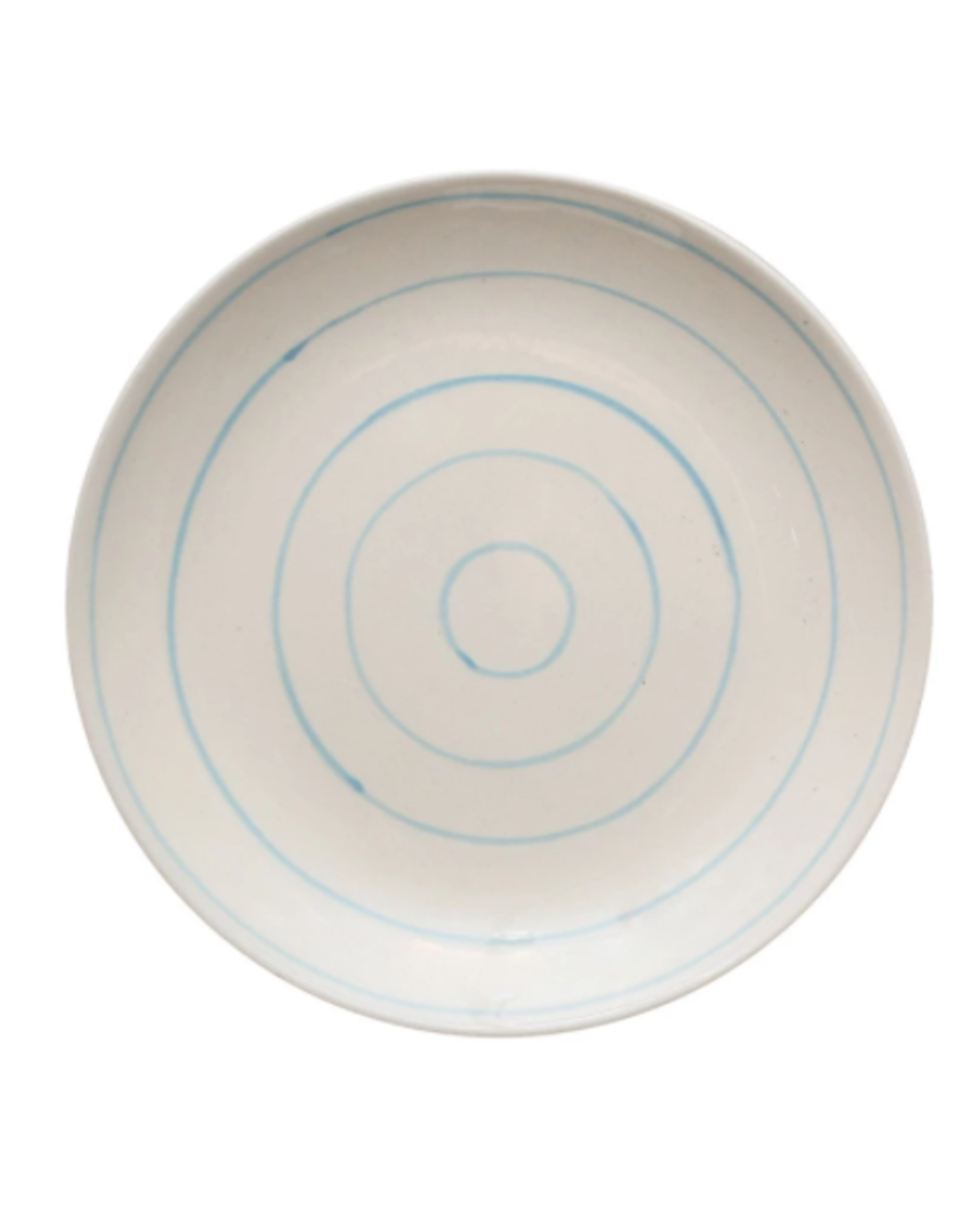 Creative Co-Op Hand Painted Stoneware Plates