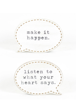 Adams & Co. Make It Happen/Heart Says Reversible Conversation Bubble