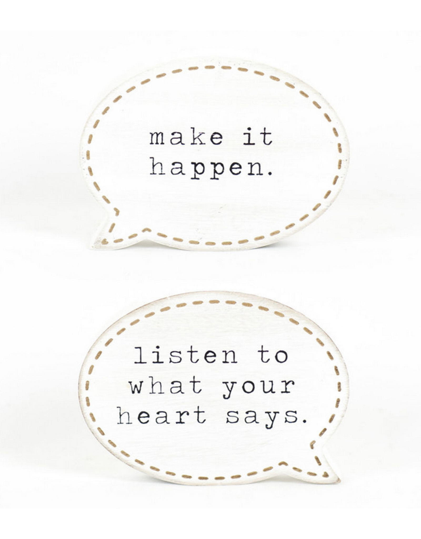 Adams & Co. Make It Happen/Heart Says Reversible Conversation Bubble