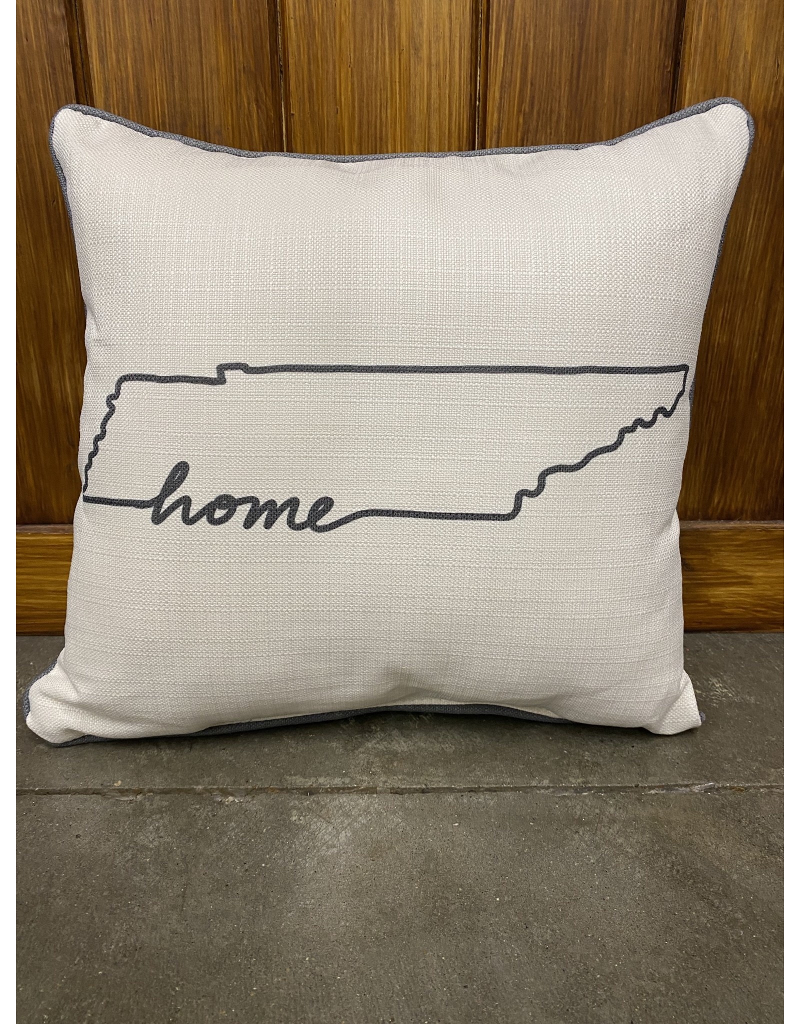 Little Birdie State Home Tennessee Outline Pillow