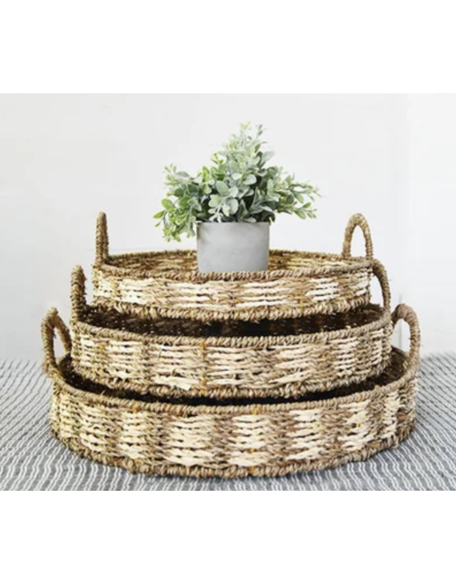 Small Seagrass Oval Basket - The Good Tree