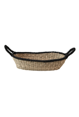 Bloomingville Seagrass Basket with Black Trim