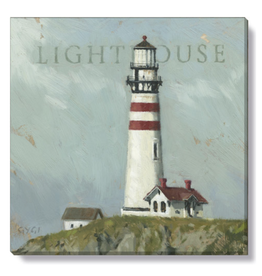 Sullivans Darren Gygi Striped Lighthouse 9" x 9"