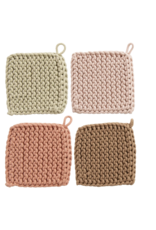 Creative Co-Op Cotton Crocheted Pot Holder