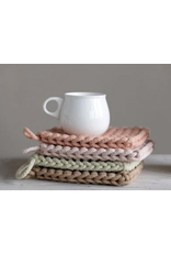 Creative Co-Op Cotton Crocheted Pot Holder