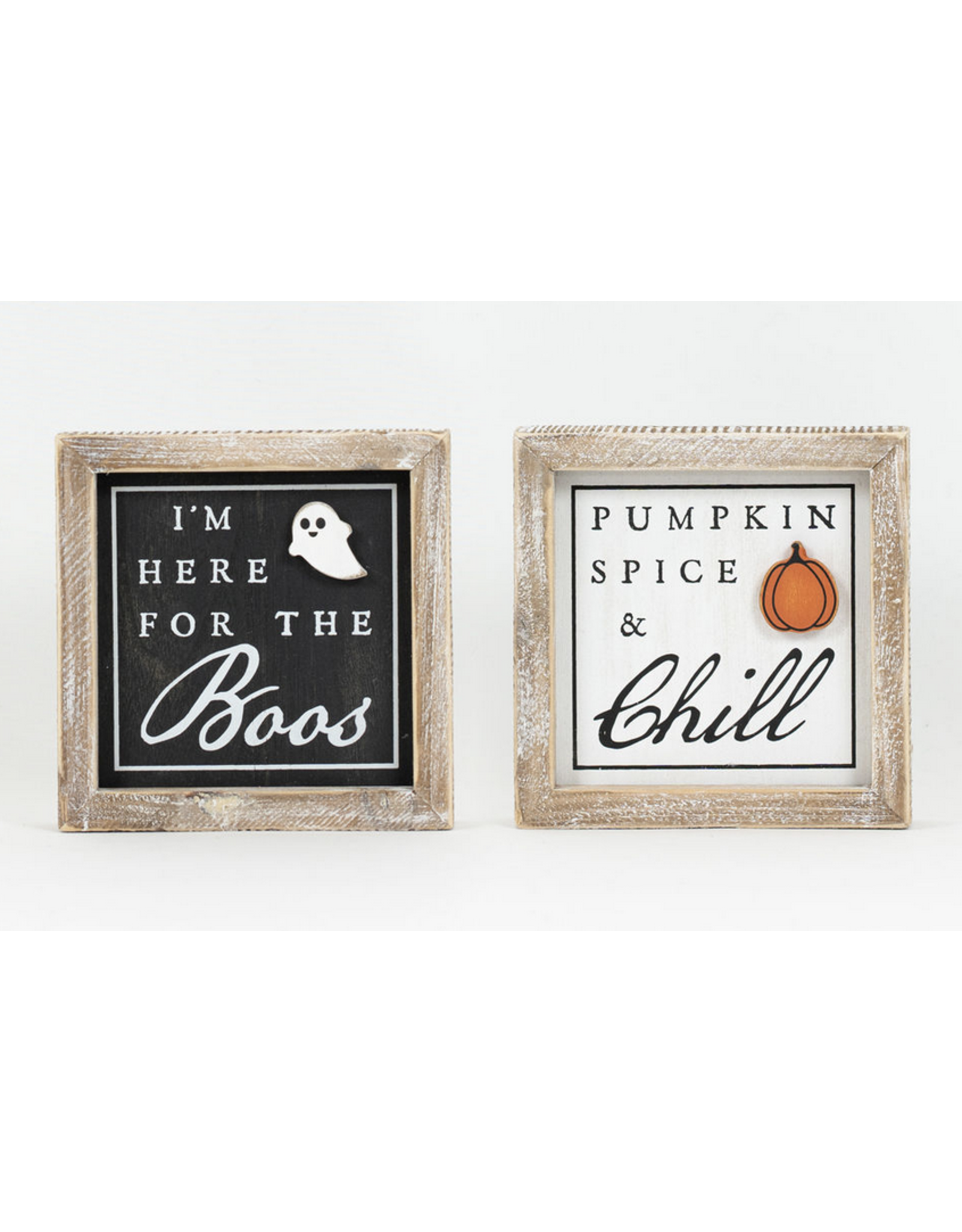 Adams & Co. Here for the Boos/Pumpkin Spice Reversible Sign