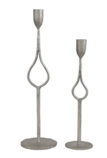 Creative Co-Op Metal Taper Candle, set of 2