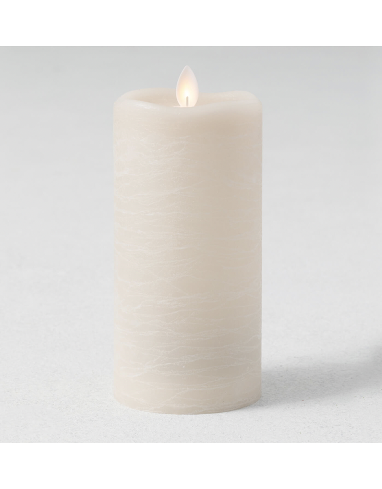 Sullivans Frosted Candle Pillar 7" Light Brown