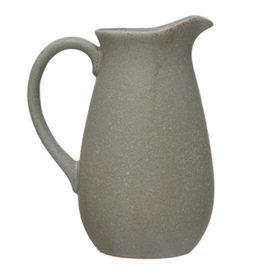 Bloomingville Glaze Stoneware Pitcher, Grey
