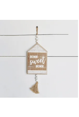 PD Home & Garden Home Sweet Home Wood Sign with Bead