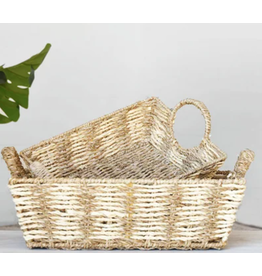 PD Home & Garden PD Rectangle Seagrass Basket Large