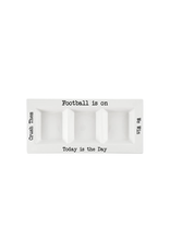 Creative Brands Football Condiment Platter