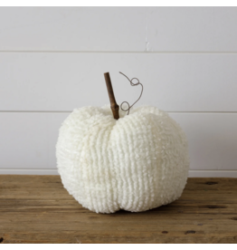 audreys White Fabric Pumpkin