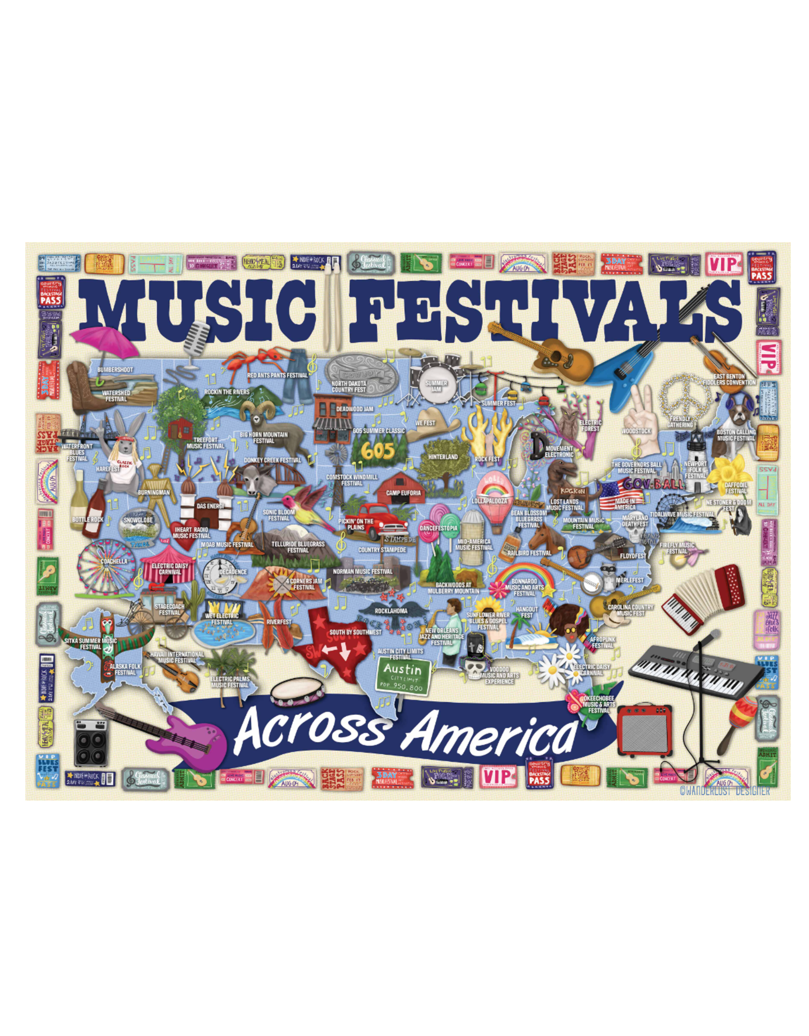 True South Music Festivals Across America Puzzles