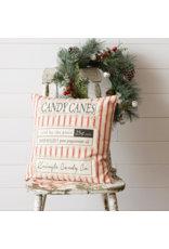 audreys Striped Candy Cane Pillow