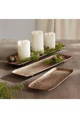 Melrose Gold Metal Hammered Tray, Small