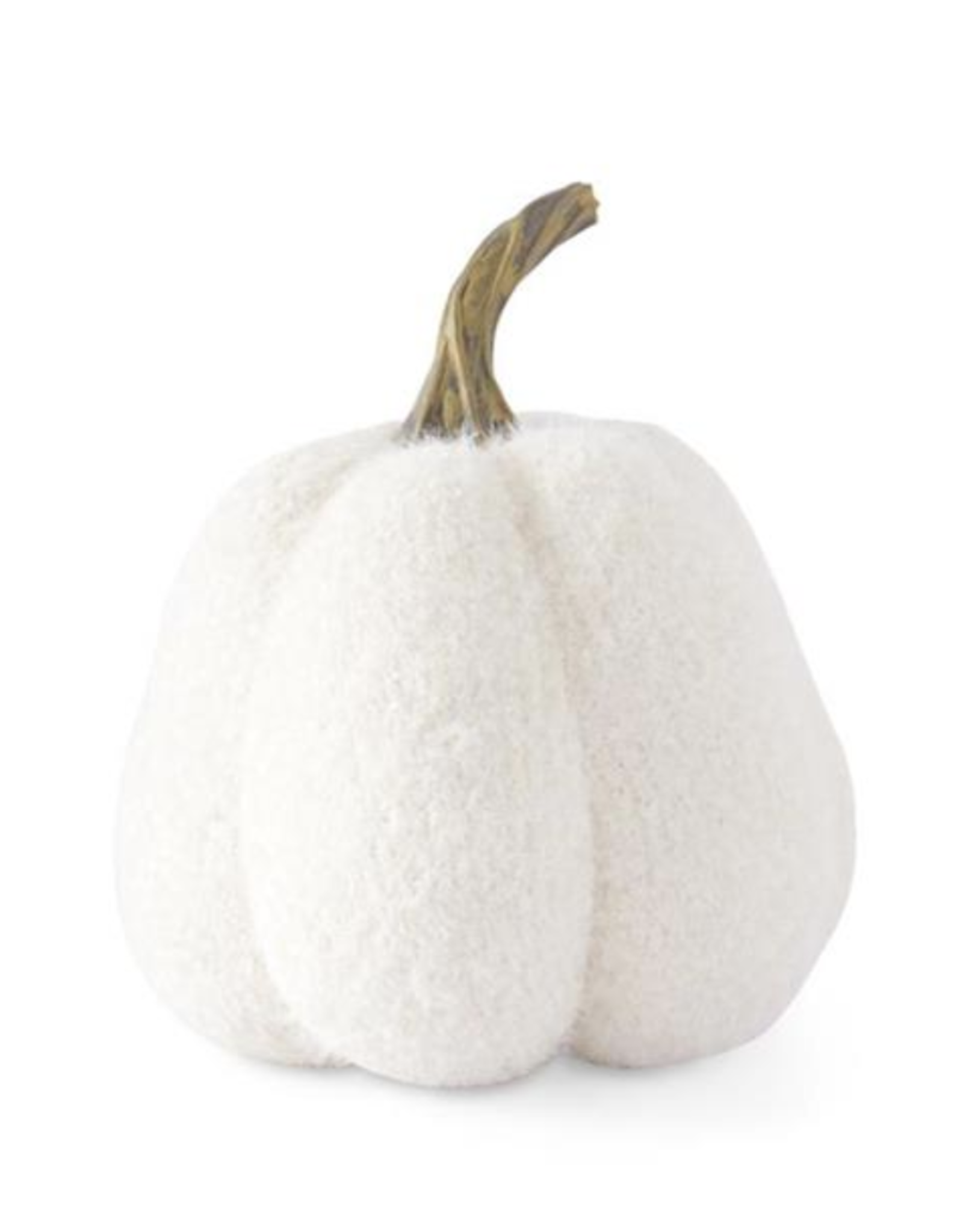 K & K Fuzzy White Knit Gourd, 5.5"