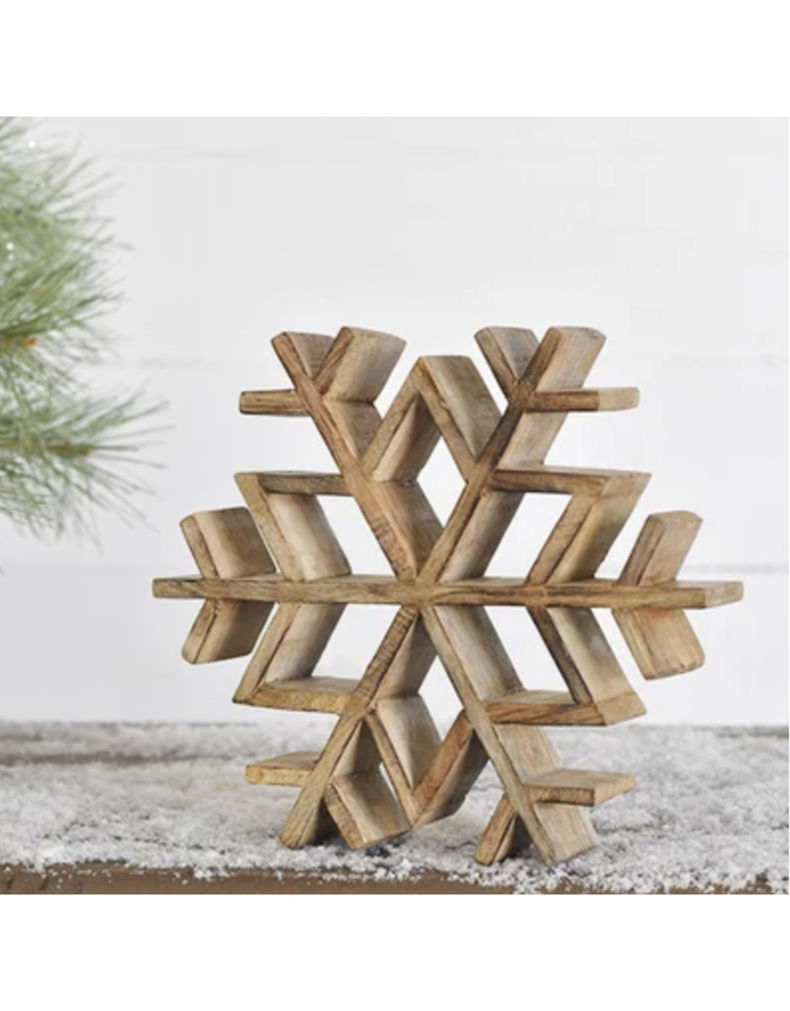 PD Home & Garden 8" Wood Snowflake