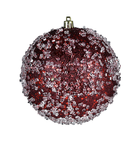 Vickerman Glittered Crystal Ball Ornament