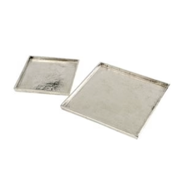 Indaba Mirage Silver Square Tray, Large