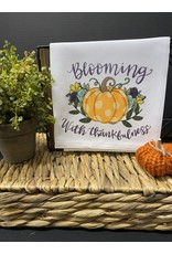 Doodles by Rebekah Blooming with Thankfulness Tea Towel