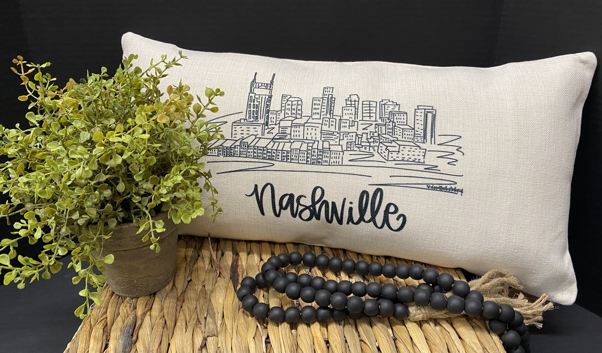 Nashville Skyline Pillow The Good Tree