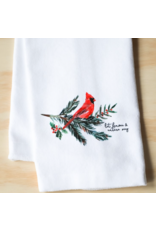 Little Birdie Holiday Tea Towel