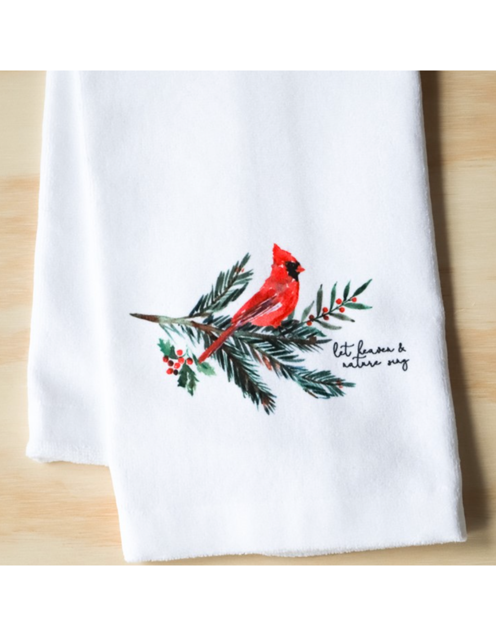 Little Birdie Holiday Tea Towel