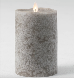 Sullivans Mottled Candle Pillar, Charcoal