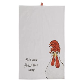 Creative Co-Op Chicken Cotton Tea Towels