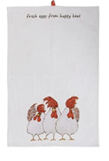 Creative Co-Op Chicken Cotton Tea Towels