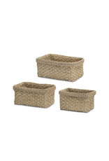 Melrose Braided Edge Seagrass Basket Small 14.25"