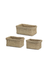 Melrose Braided Edge Seagrass Basket Large 17.75"